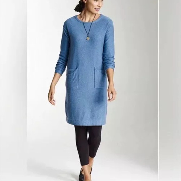 J Jill Pure Jill Cotton Cashmere Blend Knit Pullover Sweater Dress Lght Brown XS - Picture 9 of 9